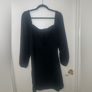 Brand new Abercrombie & Fitch front tied off shoulder black dress